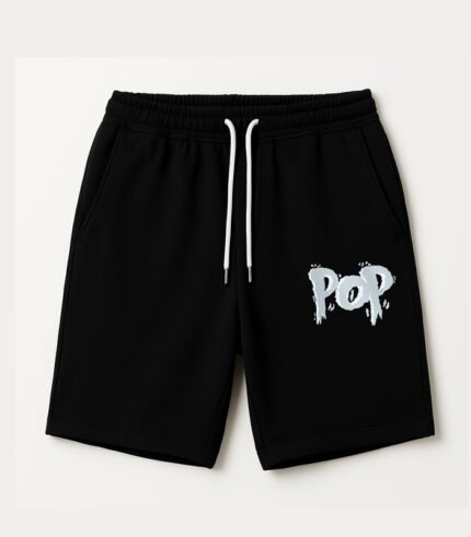 A.BLACK POP SHORTS